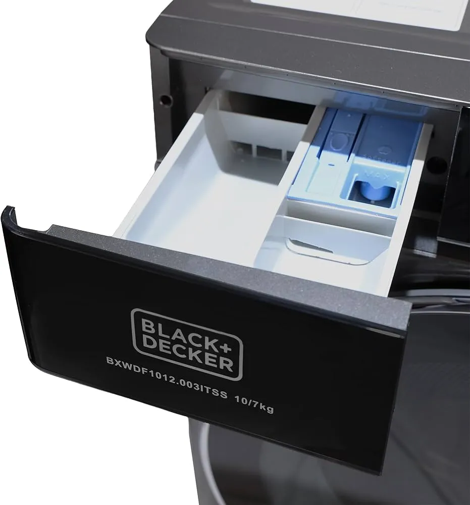 BLACK+DECKER 10kg/7kg Front Load Washer Dryer BXWDF1012.003ITSS (Dark Grey) 3