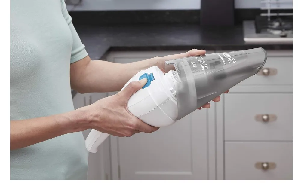 BLACK+DECKER 3.6V Cordless Handheld Portable Vacuum Cleaner With Lithium-Ion Battery 1.5Ah, 8AW Suction Power, 325ml Bowl Capacity, For Quick and Easy Cleaning NVC115JL-B5  4