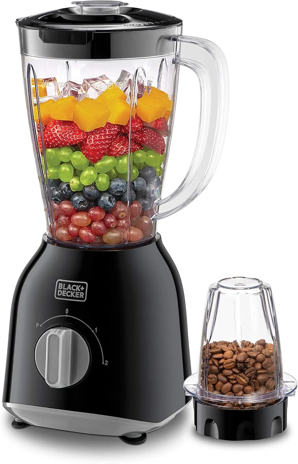 Black & Decker 400W Blander with 2 x Blender Jar Grinder Mill, - BX365J-B5