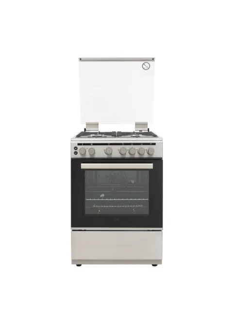 BLACK+DECKER 60 cm Freestanding Gas Cooker with Gas Oven & Grill BXOFG604.001AZVX (Stainless Steel)