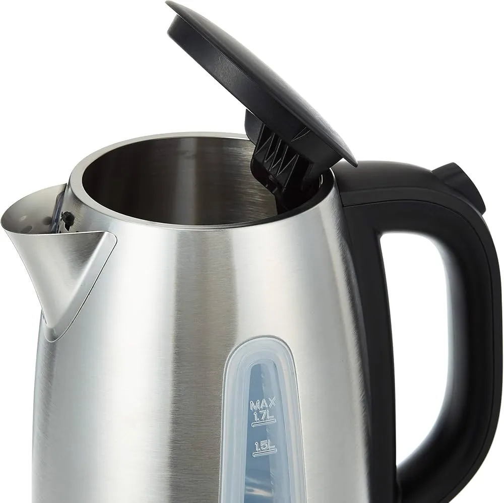 BLACK+DECKER Electric Kettle 1.7L 2200W – JC450 (Silver/Black) 4