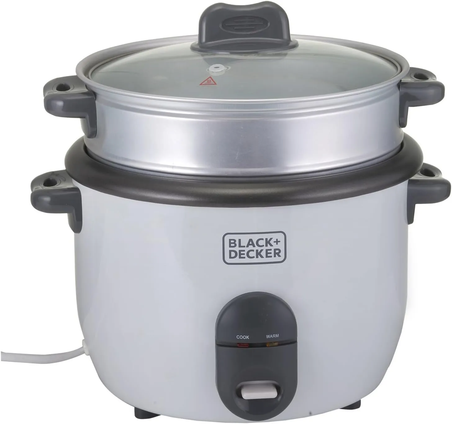 BLACK+DECKER Rice Cooker 1.8L 700W – RC1860-B5 (White)
