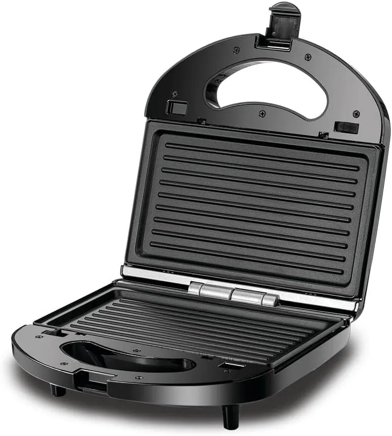 Black & Decker Sandwich & Grill Maker, 650-780W Power, 2in1 Interchangeable Sandwich and Grill Maker, with Indicator and Ready to Cook Lights, Non Stick Surface, Easy to Use, TS2120-B5 3