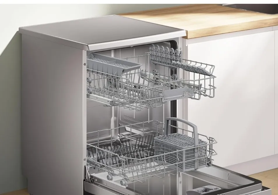 Bosch Series 2, Free-Standing Dishwasher, VarioSpeed, HygienePlus 60 cm, Brushed steel anti-fingerprint SMS26AI00M 4