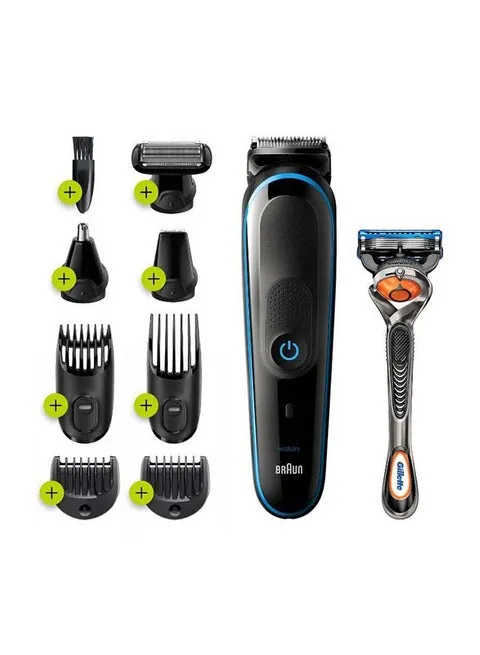 Braun 10-Piece Styling Kit Hair Trimmer Set, MGK7221, Silver 2