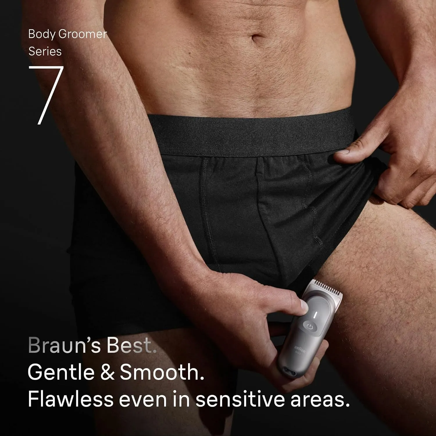 Braun Body Groomer Series 7, +6 Grooming Tools, Trim & Shave Hair, BG7550