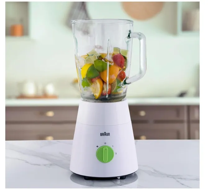 Braun Household Braun PowerBlend 1 Jug Blender 500W, Glass, 1.5 L capacity, TriAction Technology, 2 Mills 2 speeds + ice crush/pulse function - JB 0153 2