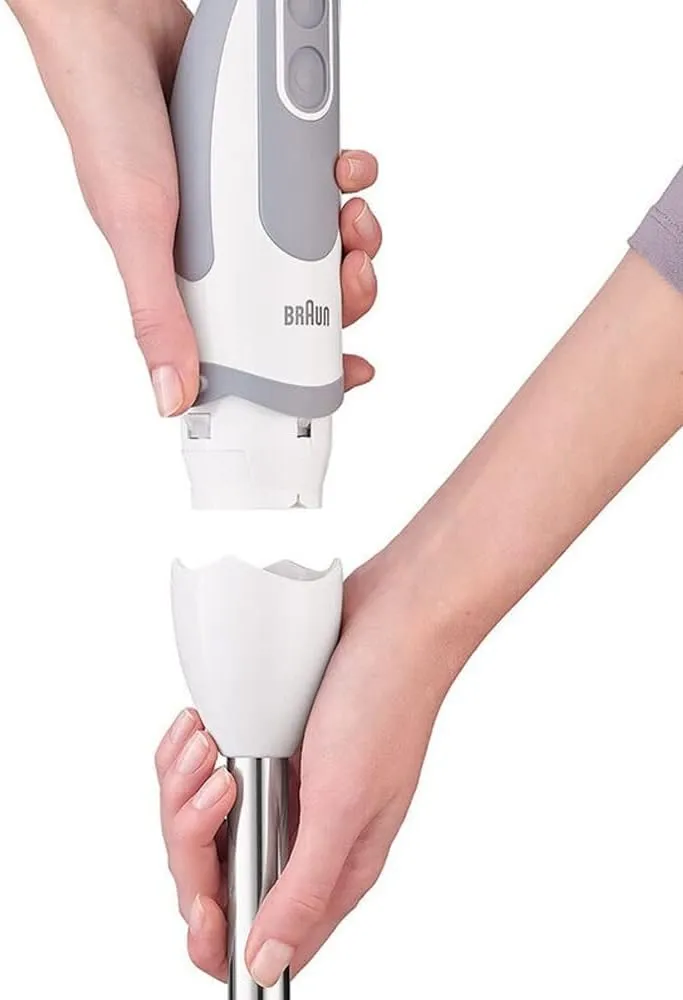 Braun Household MultiQuick 5 Hand Blender, 1000W, 21 speeds, PowerBell Technology, Splash Control, One Hand Speed Wheel, Ergonomic Shape, Comfortable Soft Grip, BPA-Free Beaker - MQ 5200 3