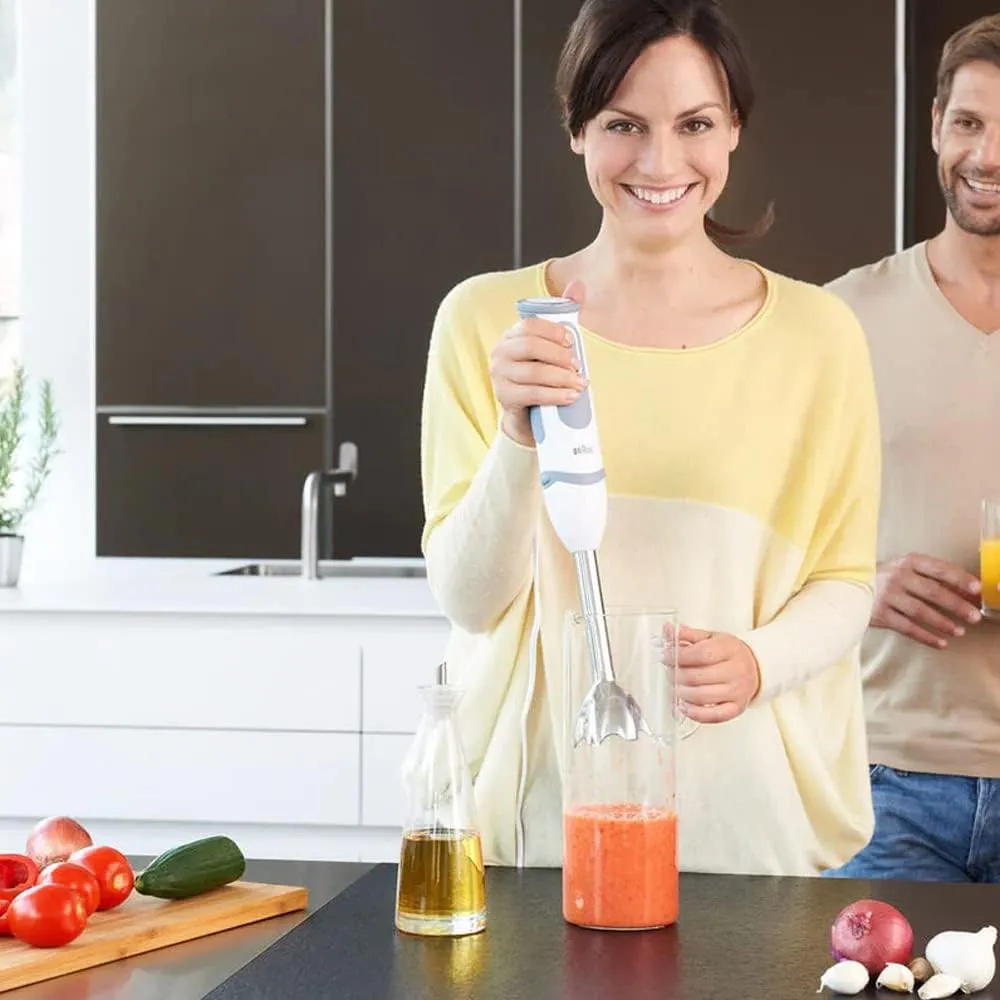 Braun Household MultiQuick 5 Hand Blender, 1000W, 21 speeds, PowerBell Technology, Splash Control, One Hand Speed Wheel, Ergonomic Shape, Comfortable Soft Grip, BPA-Free Beaker - MQ 5200 4