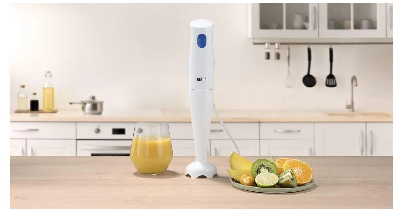 Braun MultiQuick 1 Hand Blender MQ10.000P, Lightweight Blender with EasyTwist Technology, One Speed, 450W, White 4