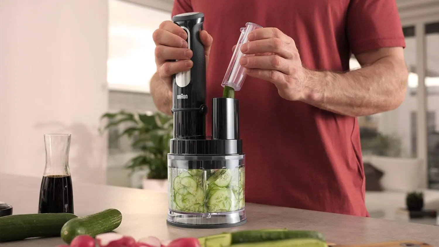 Braun MultiQuick 5 Pro MQ55755M - Electric Hand Blender with 25 Speed Levels, Easy Click System Plus, 4-Piece Accessory Set, 1000 Watt, Black 3