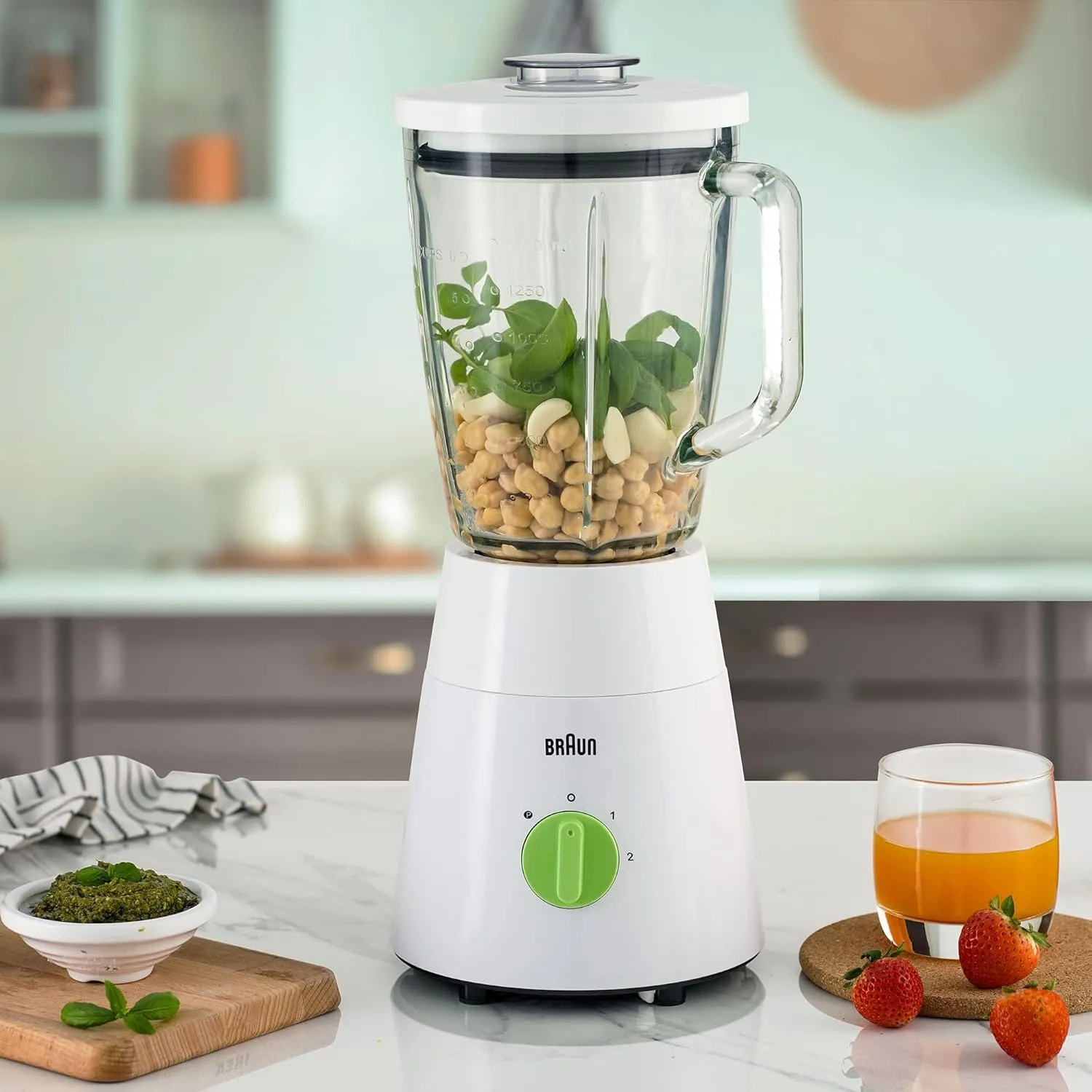 Braun PowerBlend 7 iTexture Control, 9 Food Programs, 1400 Watt Powerful Jug blender JB 7550, Precision Crush Blade, Tamper Included - Black 3