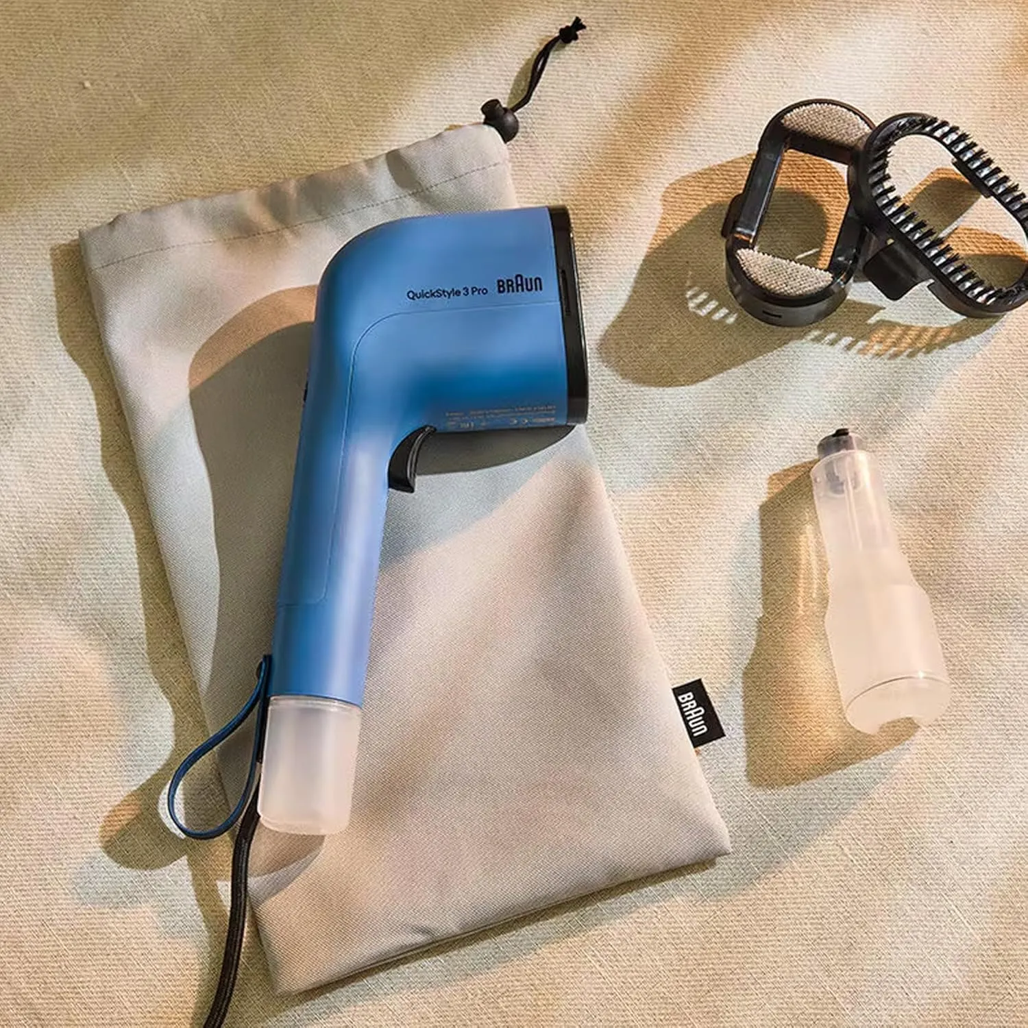 Braun QuickStyle 3 Pro Garment Steamer, Quick Heat-Up, Smart iCare Technology, Handheld Garment Steamer, Vertical Ironing, Capacity 70ml + 120ml, 1100 Watts 4