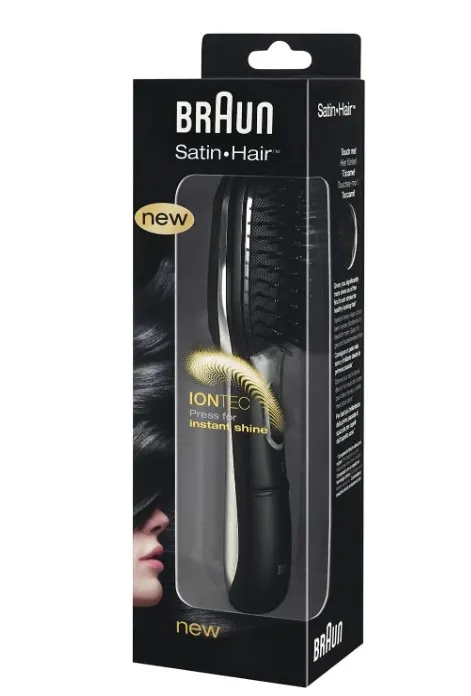 Braun Satin 7 Hair Styler Comb Brush - BR710, Black - International Version 2