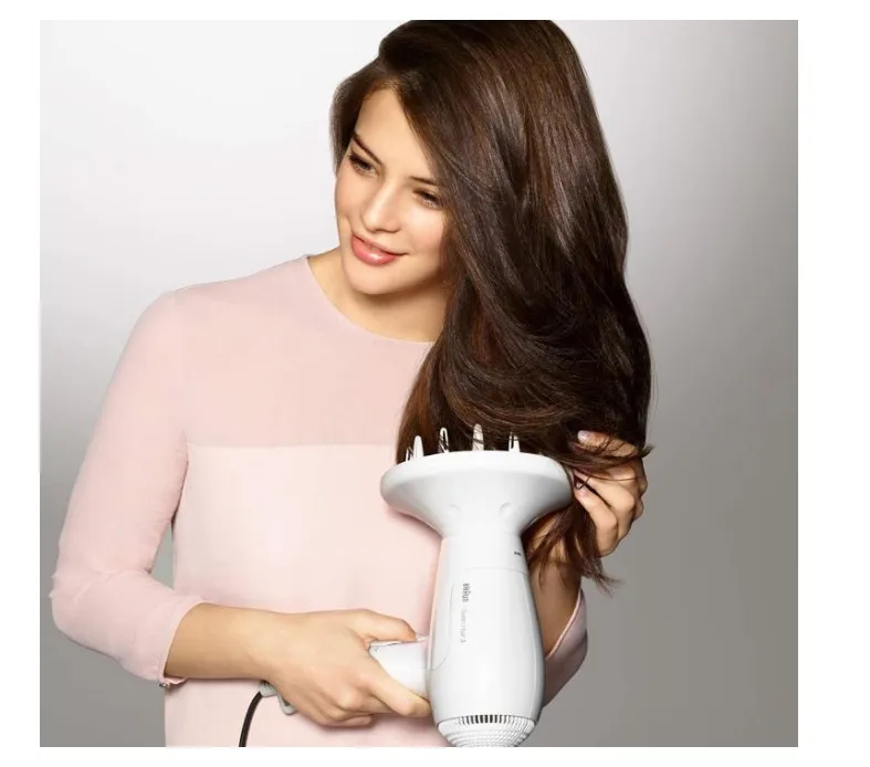 Braun Satin Hair 3 PowerPerfection hairdryer HD385 with ion function and styling nozzle, 2000 Watts 3