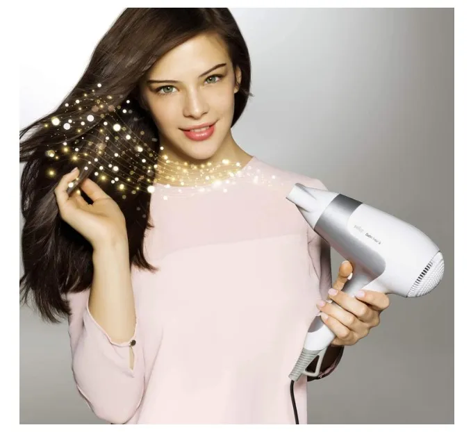 Braun Satin Hair 5 PowerPerfection dryer HD585 – Ionic | Ultra Powerful | Lightweight | Cold Shot | With Diffuser | 2500 Watts - White 4