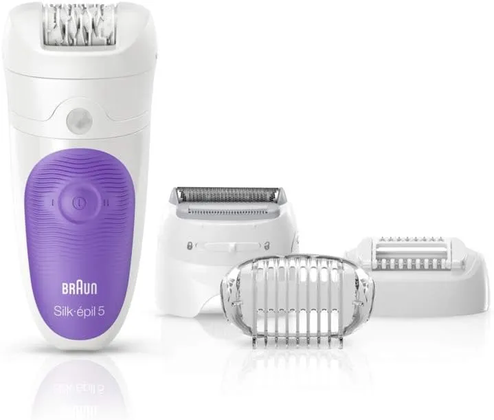 Braun Silk-epil 5 5-541 Wet & Dry Epilator With 4 Extras