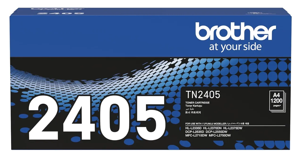 Brother Genuine TN2405 Standard Yield Black Ink Printer Toner Cartridge, Prints Up to 1,200 pages