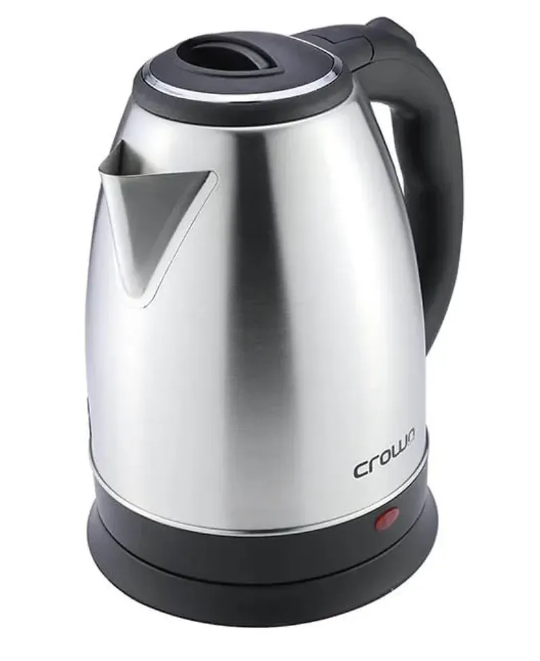 CrownLine KT-157 Electric Kettle, 1.8L, Stainless Steel, Silver, 1800–2200W 2