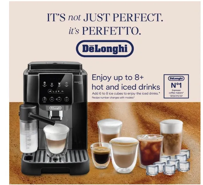 De'Longhi Coffee Machine MAGNIFICA START Automatic Machine – ECAM220.60.B