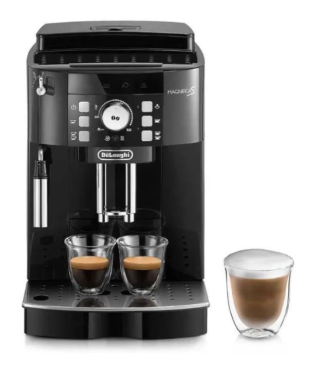 De'Longhi MAGNIFICA S Bean To Cup Fully Automatic Coffee Machine With Milk Frother, Built In Grinder, Americano, Cappuccino, Latte, Macchiato & Espresso Maker ECAM21.117.B Black 3