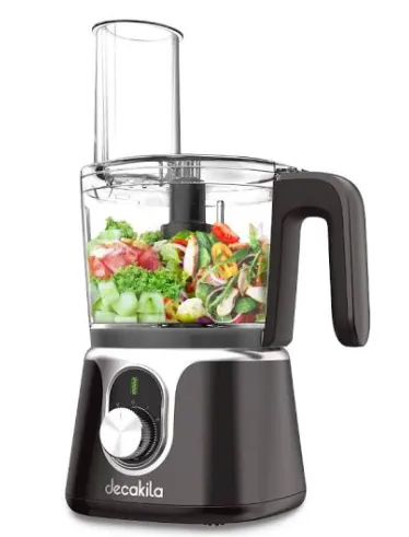 DECAKILA KMMG005B Cordless Food Processor, 1.25L, 200W, 2000mAh, Black