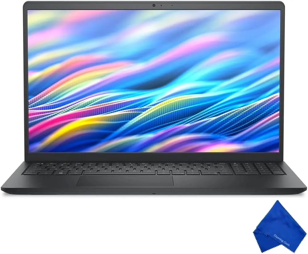 Dell 15 DC15250 15.6"" FHD Laptop - Intel core i5-1334U, 8GB RAM, 512GB SSD, Windows 11, Newest Model (with Microfiber Cloth) - Carbon Black
