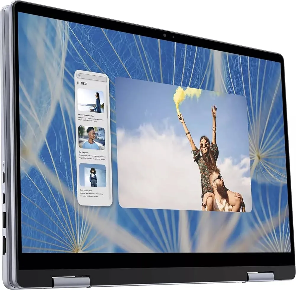 Dell Inspiron 14 2-in-1 2024 Personal Laptop ~ 14"" WUXGA 60Hz IPS Touch ~ Intel 5 120U ~ 16GB DDR5~1TB M.2 NVMe ~ Backlit Keyboard Fingerprint ~ Wi-Fi 6E ~ Windows 11 Home ~ Ice Blue