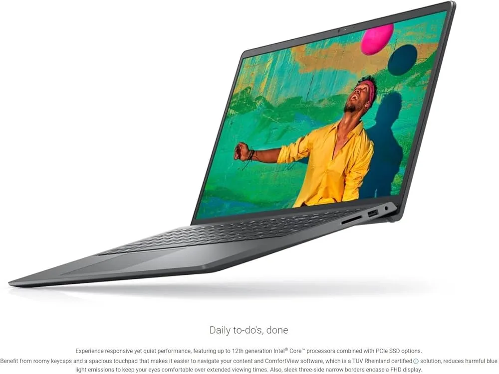 Dell Inspiron 15 3535 Touchscreen Laptop Computer - AMD Ryzen 7 7730U, 64GB RAM, 2TB SSD, 15.6'' FHD Anti-Glare Display, Win 11 Pro, Wi-Fi 6, Ai Copilot, for Business & Student, w/Accessories 4