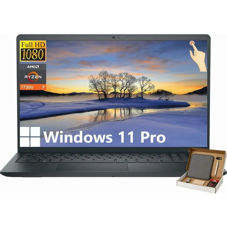 Dell Inspiron 15 3535 Touchscreen Laptop Computer for Business Student, 32GB RAM, 1TB SSD, Windows 11 Pro, AMD Ryzen 7 7730U, 15.6" WVA LED FHD Anti-Glare Display, Numeric Keypad, with Accessories 4