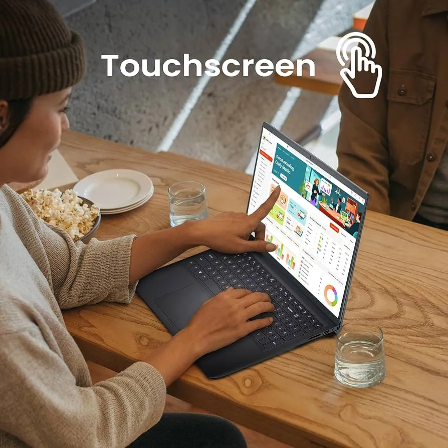 "Dell Inspiron 15.6"" Touchscreen Laptop - Business & Student Laptop Computer, with Office Lifetime & Win 11 Pro, AMD Ryzen 7 7730U, External DVD Drive, WVA LED FHD Anti-Glare Display, 32GB RAM, 1TB SSD" 4