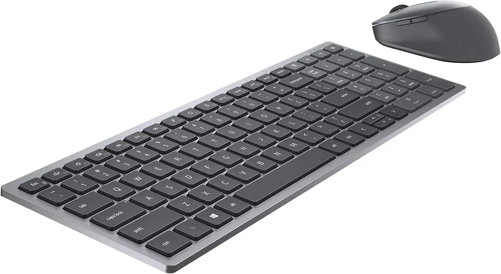 Dell KM7120W Multi-Device Bluetooth & Wireless Keyboard and Mouse Qwerty -Titan Gray (Arabic-English)