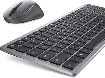 Dell KM7120W Multi-Device Bluetooth & Wireless Keyboard and Mouse Qwerty -Titan Gray (Arabic-English) 3