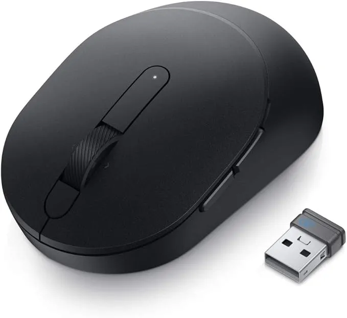 Dell MS5120W Pro Plus Compact Wireless Mouse, 2.4GHz & Bluetooth 5.0, Adjustable 1000–4000 DPI, 7 Buttons, 36-Month Battery Life, Black 3
