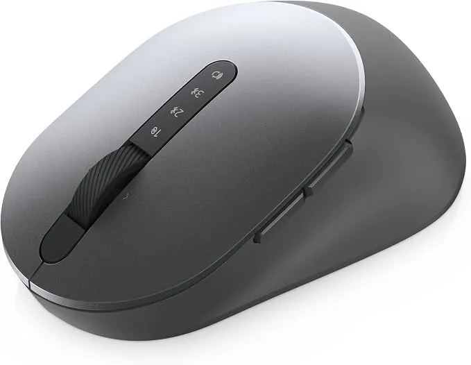 Dell MS5320W Pro Plus Multi-Device Wireless Mouse, Titan Gray, 2.4GHz & Bluetooth 5.0, Adjustable 1000–4000 DPI, 7 Buttons, 36-Month Battery Life 3
