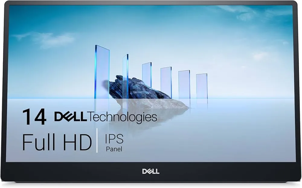 Dell P1424H 14" Portable Monitor FHD IPS USB-C 1080p LED Display 60Hz 6ms Ultra-Slim