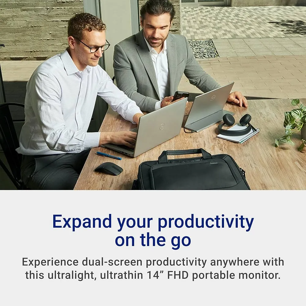 Dell P1424H 14" Portable Monitor FHD IPS USB-C 1080p LED Display 60Hz 6ms Ultra-Slim