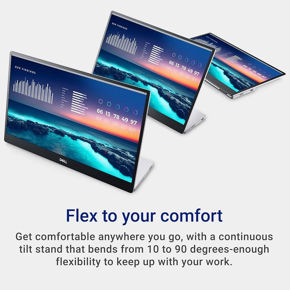 Dell P1424H 14" Portable Monitor FHD IPS USB-C 1080p LED Display 60Hz 6ms Ultra-Slim 4