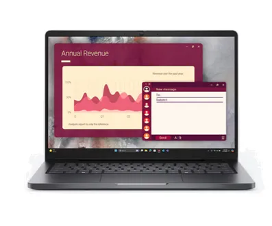 Dell Pro 14 PC14250 Laptop, Intel Core 5 120U Processor, 8GB RAM, 512GB SSD, 14" FHD Display, DOS, 1 Year Warranty | Dell-PRO14-8-512-DOS