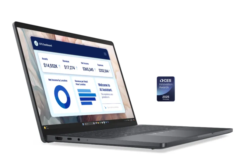 Dell Pro 14 Premium Laptop, Intel Core Ultra 5 236V Processor, 16GB RAM, 512GB SSD, 14" FHD Display, DOS, English & Arabic Keyboard, 3 Year Warranty | Dell-PRO14P-16-512-DOS2 2