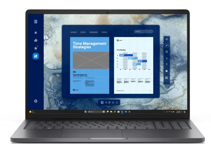 Dell Pro 16 PC16250 Laptop, Intel Core 5 120U Processor, 8GB RAM, 512GB SSD, 16" FHD Display, DOS, English & Arabic Keyboard, 1 Year Warranty | Dell-PRO16-8-512-DOS