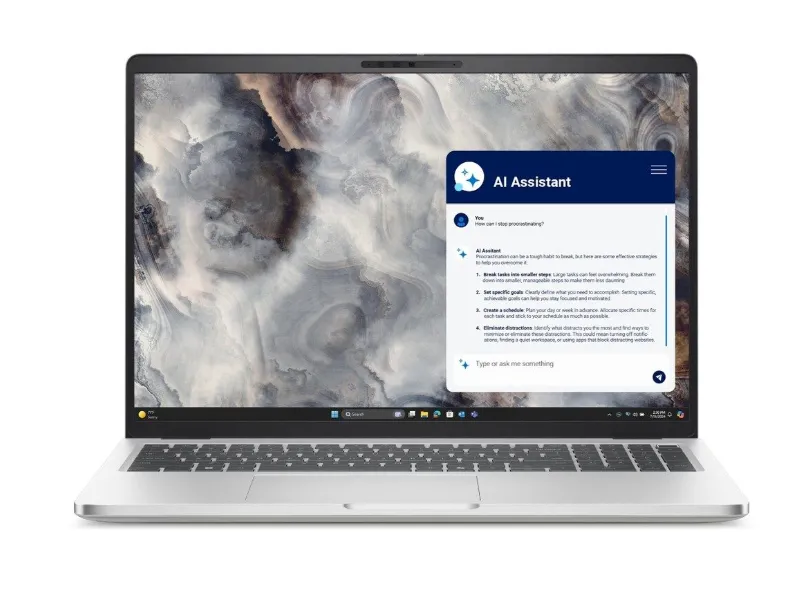 Dell Pro 16 Plus PB16250 Laptop, Intel Core Ultra 5 235U Processor, 16GB RAM, 512GB SSD, 16" FHD+ Display, DOS, English & Arabic Keyboard, 3 Year Warranty