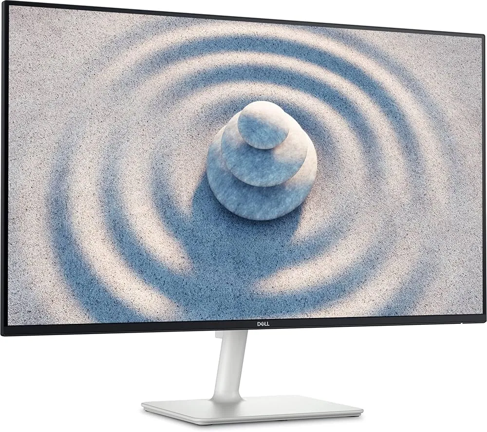 Dell S2725H 27" Full HD (1920x1080) Monitor, 100Hz, IPS, 4ms, 99% sRGB, Built-in Speakers, Ultra-thin Bezel, 2x HDMI, 3 Year Warranty, White