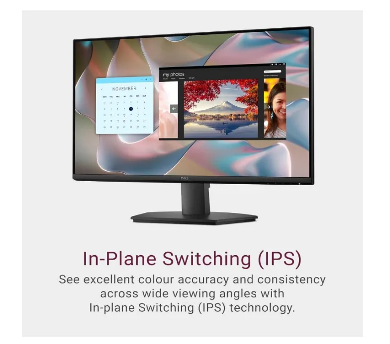 Dell SE2725HM Monitor, 27" IPS Display, FHD Resolution, 100Hz Refresh Rate, 5ms (GtG Fast) Response Time, Eye Comfort Technology, Anti-Glare, Narrow Bezel, Black | SE2725HM 3