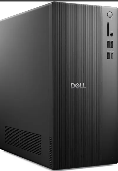 Dell Tower ECT1250 Desktop Computer, Intel Core i5-14400 Processor, 8GB RAM, 512GB SSD, Intel UHD Graphics 730, No OS, Black | ECT1250 2