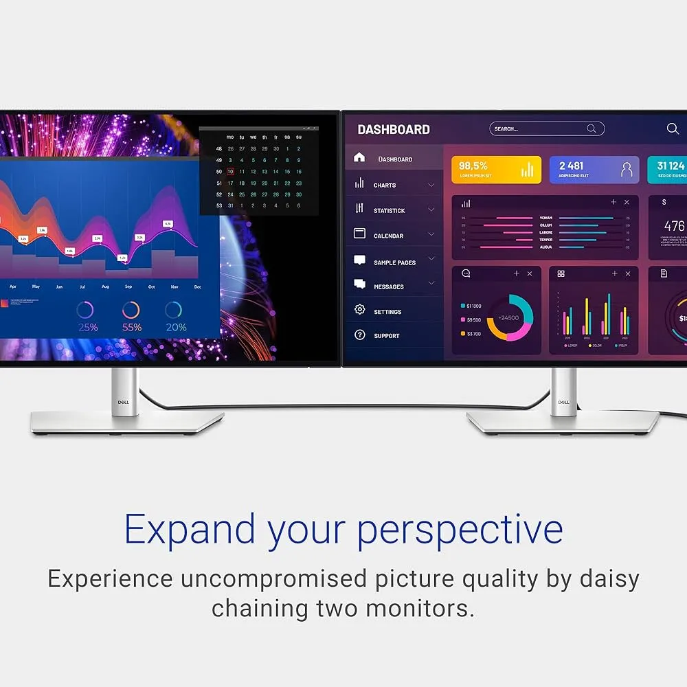 Dell UltraSharp U2724DE 27" Monitor (120HZ, IPS Black & Thunderbolt 4 Hub) 4