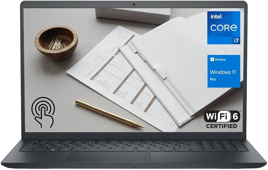 "DELL (Upgraded) Inspiron 15 3530 Business Laptop, 15.6"" FHD Touchscreen, Intel Core i5-1334U, 16GB RAM, 1TB SSD, Lifetime Microsoft Office 2024, Webcam, HDMI, Wi-Fi 6, Windows 11 Pro, Black"