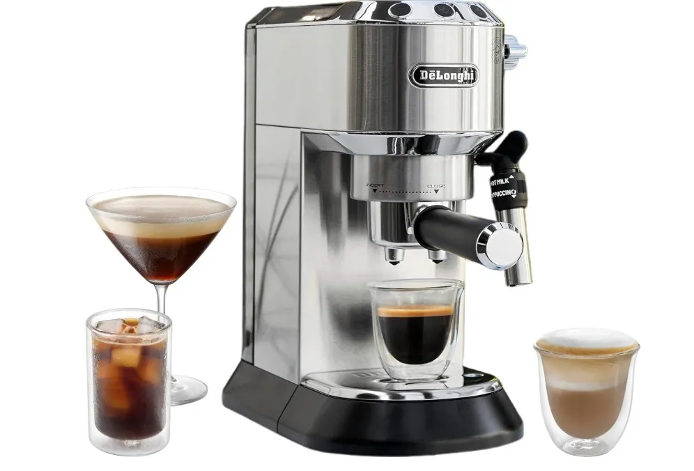 DeLonghi America, EC685M Dedica Deluxe Espresso, Silver, 1