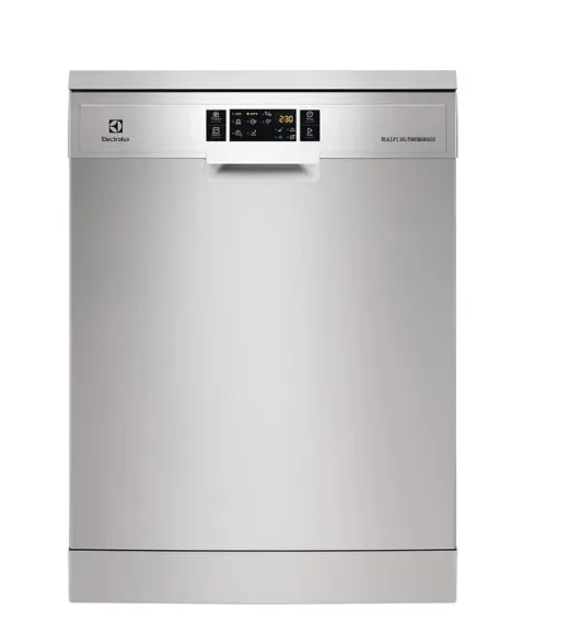 Electrolux 15 Place Settings Freestanding Dishwasher with 7 Programs, Made in ITALY, Inverter Motor, Fully Automatic with Satellite Clean Technology, Sensor Control, Low Noise Level, ESF8570ROX Silver