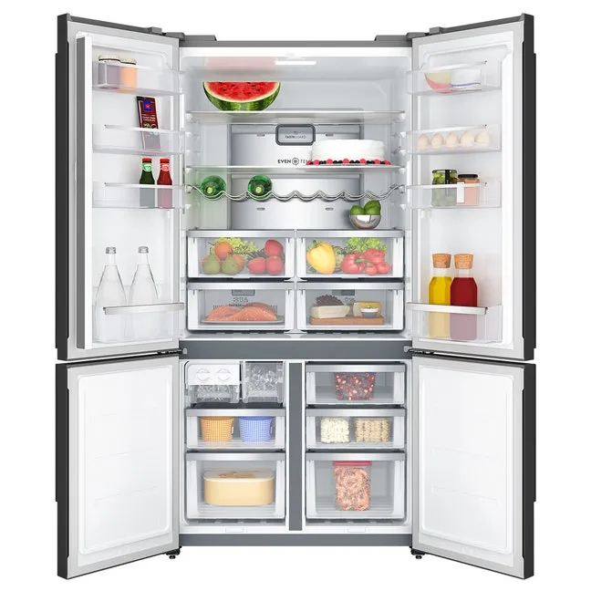 Electrolux 562L UltimateTaste 700 French Door Refrigerator, Quad Door, Inverter Compressor, Frost Free, TasteSealPlus Convertible Drawer, Matte Black – EQE5607BA 4